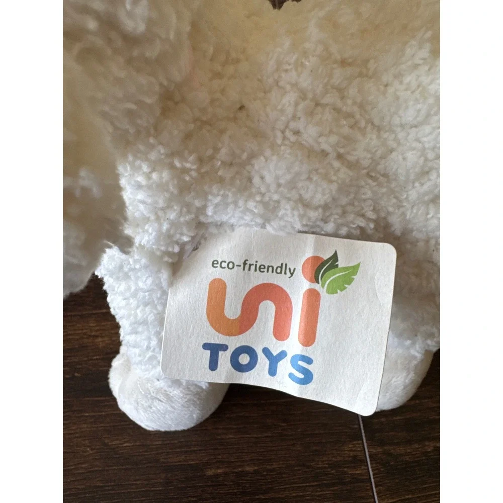 Uni-Toys Eco-Friendly Lamb Plush White Sheep Stuffed Animal Standing 6.5 inch